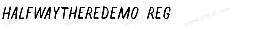 HalfwayThereDEMO Reg字体转换